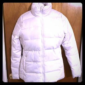 Old Navy White Puffer Winter Coat